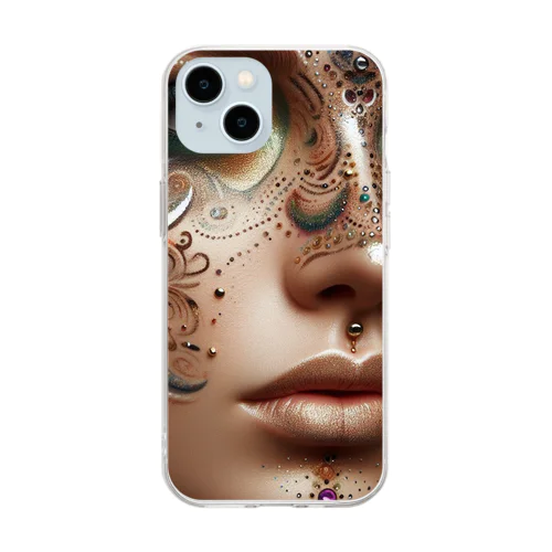 MANDALA MAKEUP Soft Clear Smartphone Case