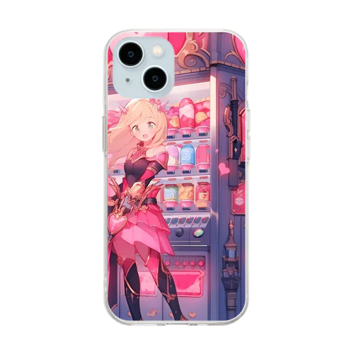 ファンタジー世界の自動販売機 Soft Clear Smartphone Case