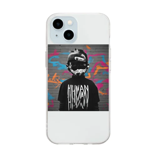 『怪しい男』 Soft Clear Smartphone Case