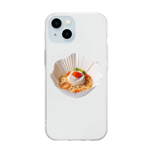 origamiラーメン Soft Clear Smartphone Case