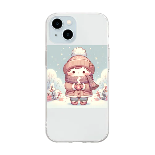 冬のおくりもの Soft Clear Smartphone Case