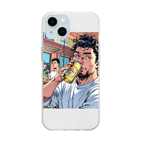 アメリカン Soft Clear Smartphone Case