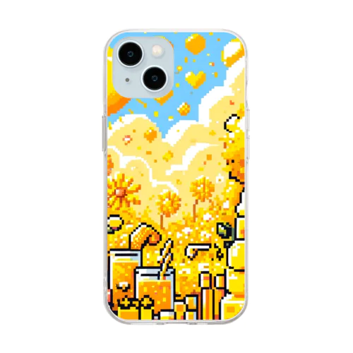 vibrant yellow / type.1 Soft Clear Smartphone Case