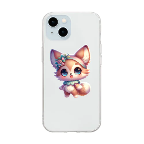 星屑の森の小さな守り神 Soft Clear Smartphone Case