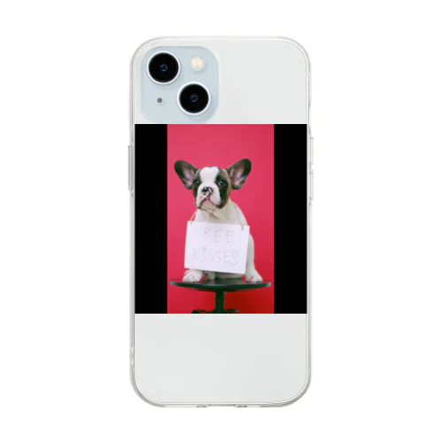 Signboard　Dog Soft Clear Smartphone Case