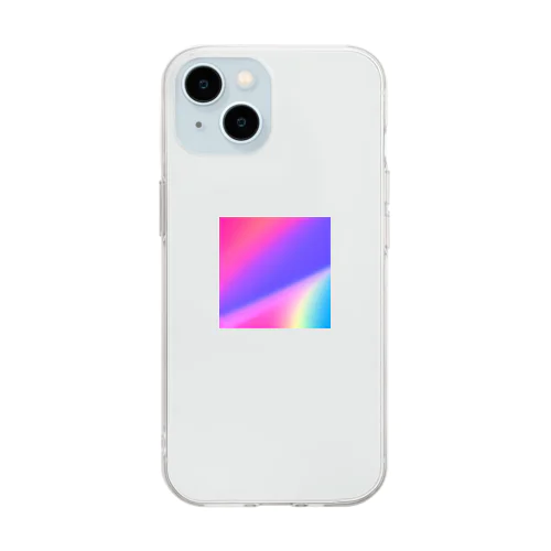 グラデーション Soft Clear Smartphone Case