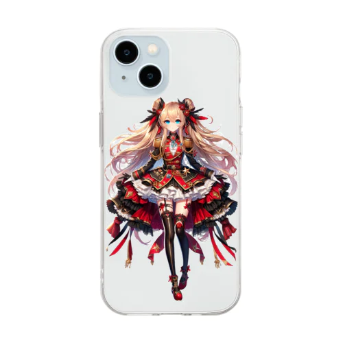 星降る夜の軍服姫 Soft Clear Smartphone Case