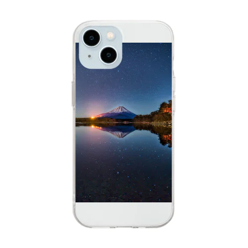 富士山 Soft Clear Smartphone Case