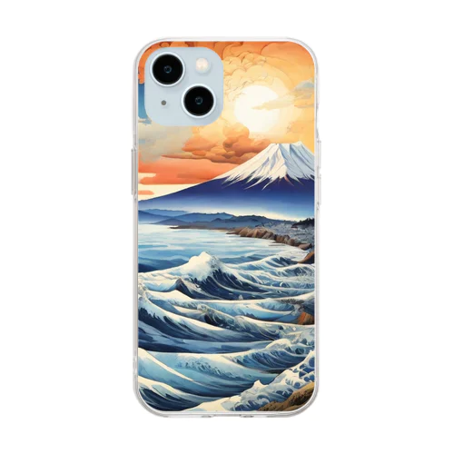 富士山 Soft Clear Smartphone Case