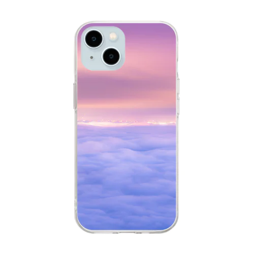 夕焼け11 Soft Clear Smartphone Case