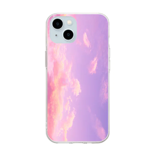 夕焼け12 Soft Clear Smartphone Case