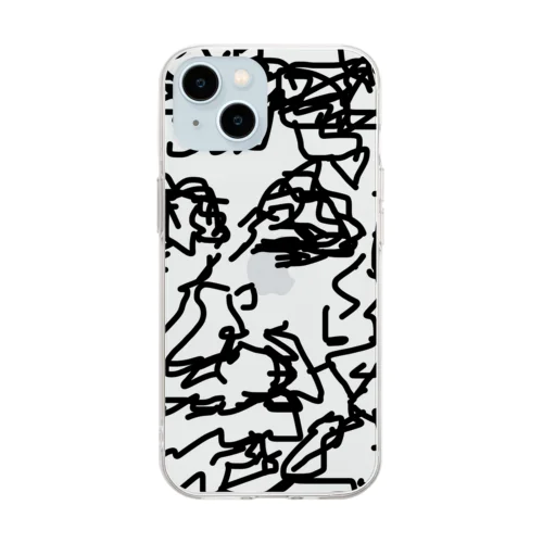 angry old man 001 Soft Clear Smartphone Case