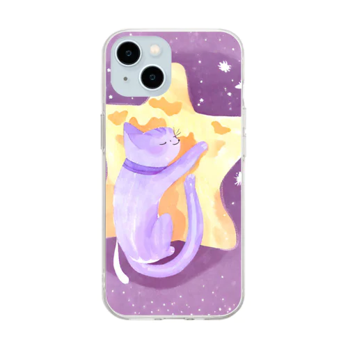 星の夢を見る Soft Clear Smartphone Case