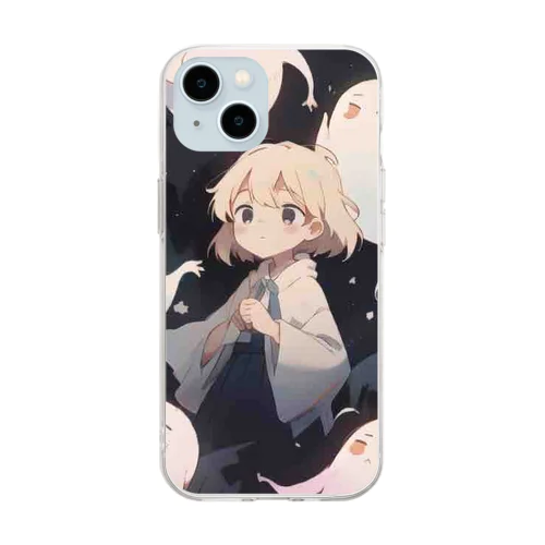 お化けちゃん Soft Clear Smartphone Case