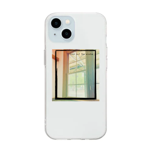 Look out the window Soft Clear Smartphone Case