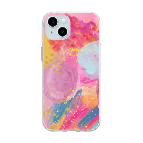 suisai art Soft Clear Smartphone Case