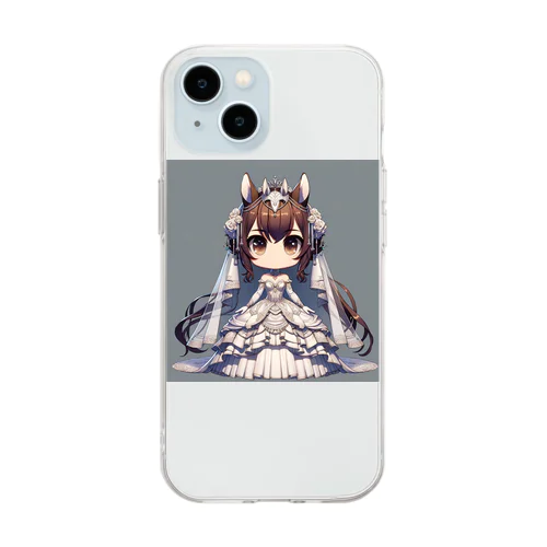 午の花嫁 Soft Clear Smartphone Case