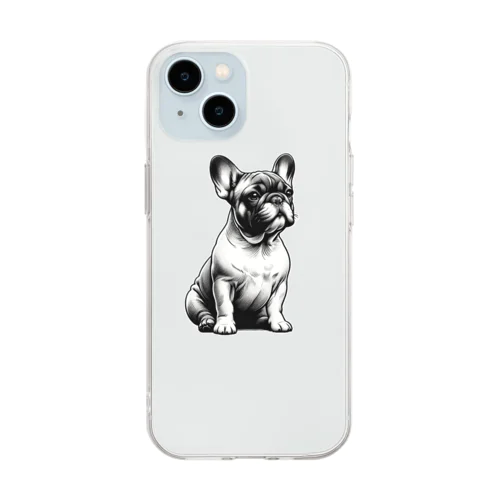 オスマシしらちゃん Soft Clear Smartphone Case