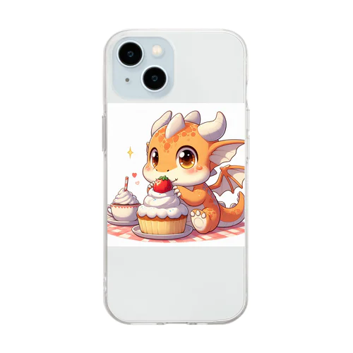 かわいいキャラドラゴン Soft Clear Smartphone Case