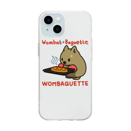 ウォンバットのパン屋さん4 Soft Clear Smartphone Case
