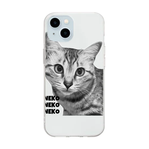 NEKO NEKO NEKO ワウワウちゃん Soft Clear Smartphone Case