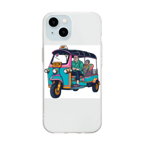 タイの乗り物シリーズ「トゥクトゥク」tuktuk ソフトクリアスマホケース