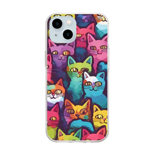 INSANITYcats Soft Clear Smartphone Case