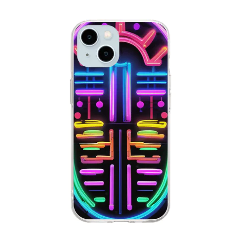 Abstract_Neonsign02 Soft Clear Smartphone Case