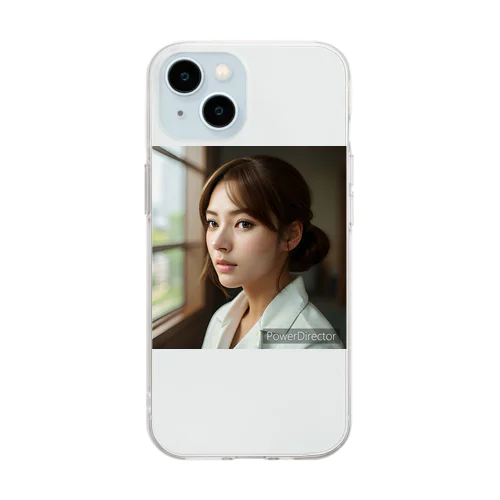 看護婦① Soft Clear Smartphone Case