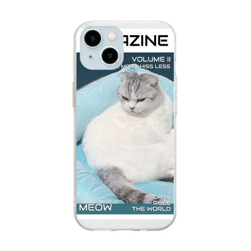 ある意味　猫中心 Soft Clear Smartphone Case