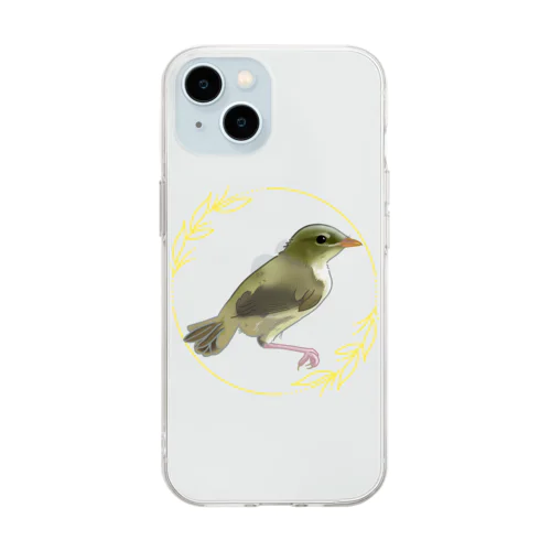 ウグイスのヒナちゃん Soft Clear Smartphone Case