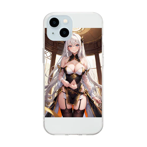 女神様の微笑み  Soft Clear Smartphone Case