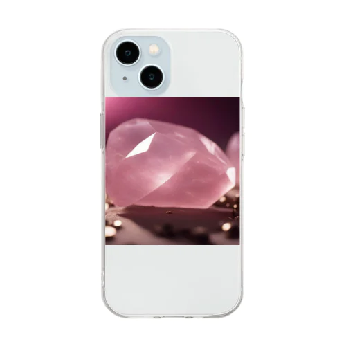 ローズクォーツ Soft Clear Smartphone Case