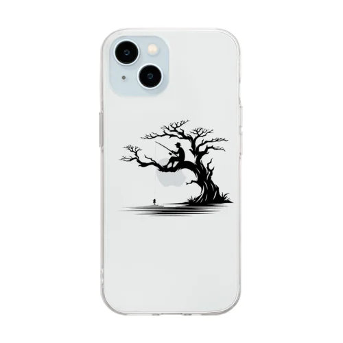 釣り人 Soft Clear Smartphone Case