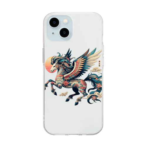 雅彩ペガサス - Gasa Pegasus Soft Clear Smartphone Case