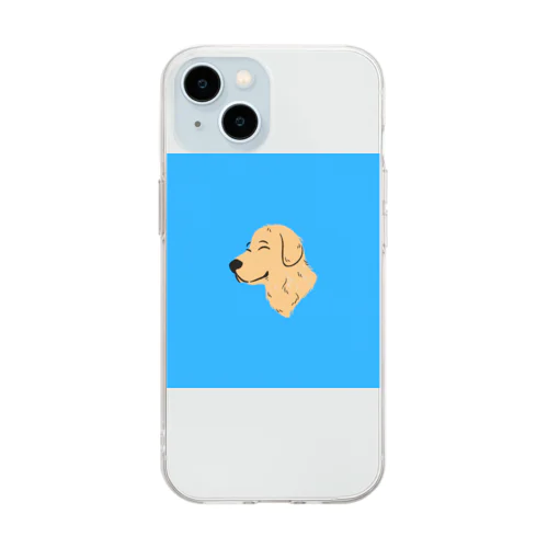 クール犬 Soft Clear Smartphone Case