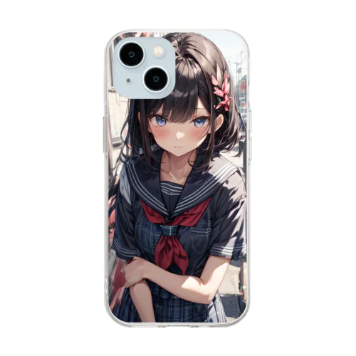 油断した Soft Clear Smartphone Case