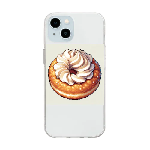 ピクセル・ドーナツ Soft Clear Smartphone Case