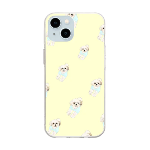 おすましシーズーちゃん Soft Clear Smartphone Case