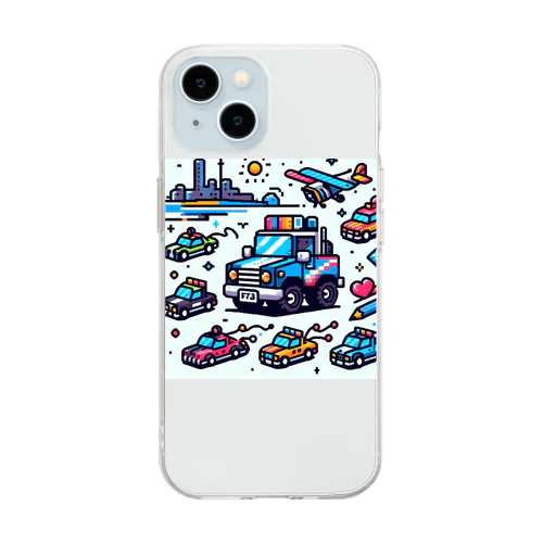 ドッド絵車さん Soft Clear Smartphone Case