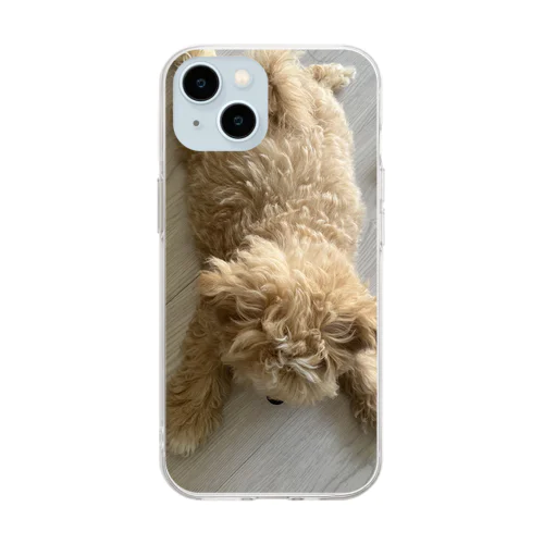 子犬のぽんず Soft Clear Smartphone Case