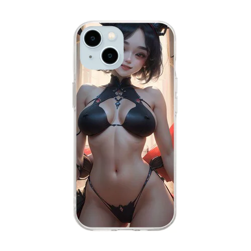 魅惑白小悪魔２ Soft Clear Smartphone Case