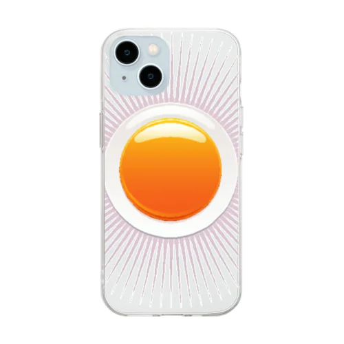 シンプルな太陽デザイン Soft Clear Smartphone Case