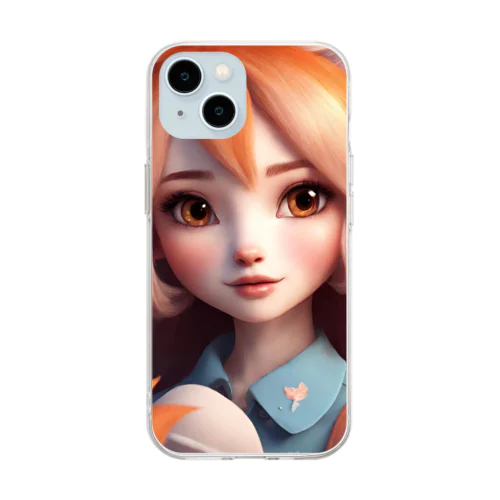 北きつね子さん Soft Clear Smartphone Case