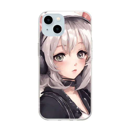 ファッション編集長ねこみさん Soft Clear Smartphone Case