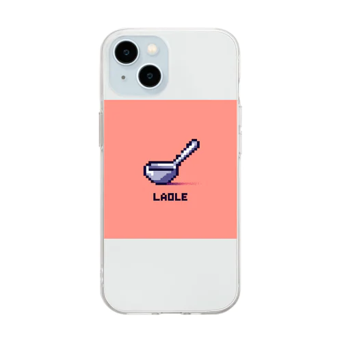 ドット絵「おたま」 Soft Clear Smartphone Case