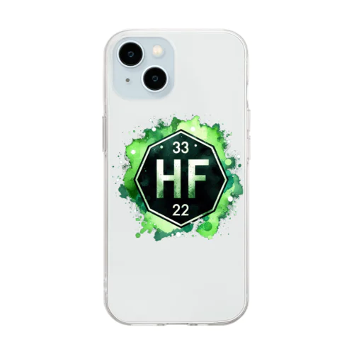 元素シリーズ　~ハフニウム Hf~ Soft Clear Smartphone Case