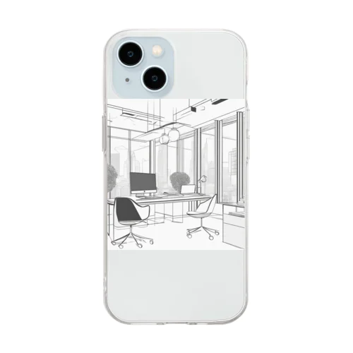 グローバルノマッドオフィス Soft Clear Smartphone Case