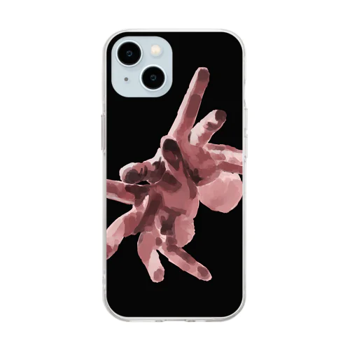 手 Soft Clear Smartphone Case