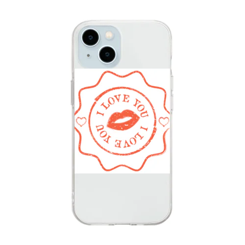 I love you Soft Clear Smartphone Case